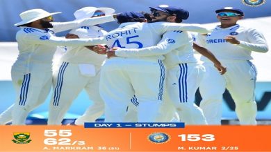 Photo of South Africa will resume their second innings score of 62 for 3 wickets against India on day two of second Test at Newlands Stadium in Cape Town