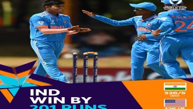 Photo of India beat United States in their final group game of ICC U19 Men’s Cricket World Cup in South Africa