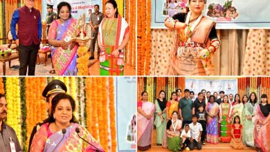 Photo of Telangana Governor Dr. Tamilisai Soundarajan celebrates statehood day of Manipur, Meghalaya, and Tripura at Raj Bhavan in Hyderabad