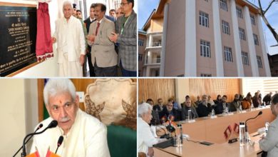 Photo of LG Manoj Sinha inaugurates new Girls Hostel at NIT in Srinagar on Friday.