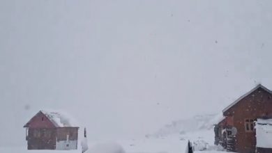 Photo of Parts of Kashmir Valley including famous ski resort Gulmarg received fresh snowfall