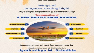 Photo of Eight new flight routes to be launched for Ayodhya in Uttar Pradesh