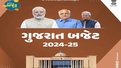 Photo of Gujarat FM Kanubhai Desai presents state budget for financial year 2024-25 in Assembly