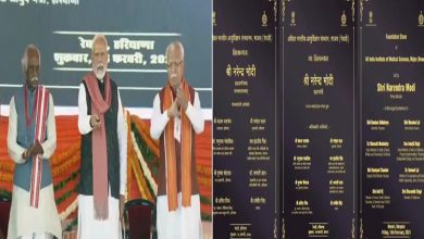 Photo of PM Modi lays foundation stone of several developmental projects worth more than nine thousand seven hundred crore rupees at Rewari,Haryana