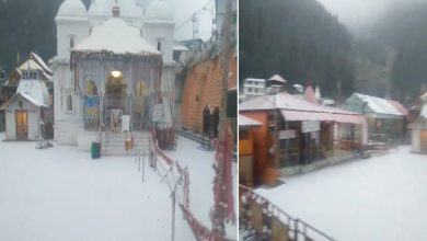 Photo of Fresh snowfall occurs in higher reaches of Garhwal and Kumaon region