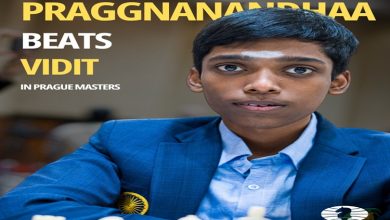 Photo of Indian Grandmaster R Praggnanandhaa defeats compatriot Vidit Gujrathi in Prague Masters Chess