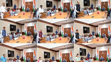 Photo of Union Minister Dr L Murugan Along With 11 Newly Elected Members Of Rajya Sabha Take Oath