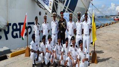 Photo of Indian Coast Guard Vessel Samudra Paheredar Makes A Port Call At Muara, Brunei