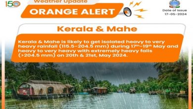 Photo of IMD Issues Orange Alert In Palakkad & Malappuram Districts Of Kerala