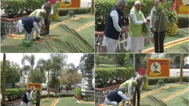 Photo of PM Modi Plants Tree Saplings On World Environment Day