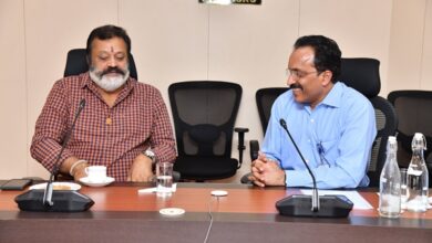 Photo of MoS Suresh Gopi & ISRO Chairman Discuss Flood Risk Assessment For Kerala Dams