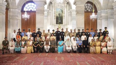 Photo of PM Modi  Attended Defence Investiture Ceremony-2024