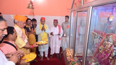 Photo of LG  Manoj Sinha Pays Obeisance At Mata Sidhlakshmi Asthapan,On Auspicious Occasion Of ‘Haar Bah