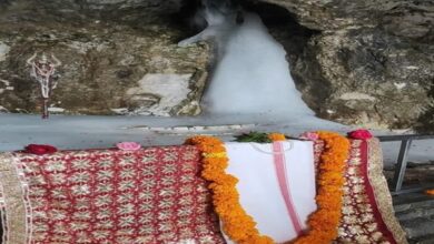 Photo of Another Batch Of 4627 Pilgrims Leaves Base Camp To Perform Pilgrimage To Amarnath Cave Shrine
