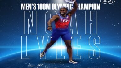 Photo of USA’s sprinter Noah Lyles secures historic victory in men’s 100 meters