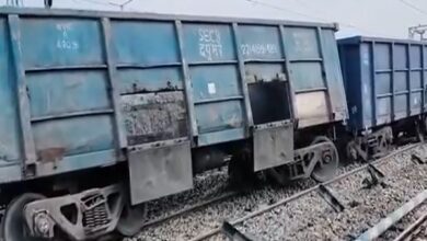 Photo of Goods train derail at Maynaguri station of Jalpaiguri district