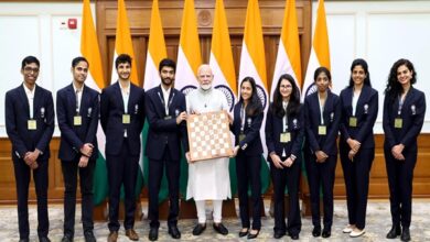 Photo of PM Modi Interacts with India’s Chess Olympiad Champions