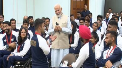 Photo of PM Modi Congratulates Para-Athletes at Interaction