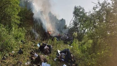 Photo of Helicopter crash in Bavdhan area of Pune, Maharashtra