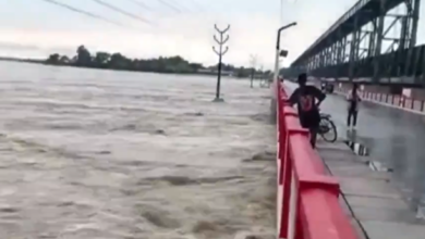 Photo of Bihar CM Nitish Kumar conducts aerial survey of flood affected areas