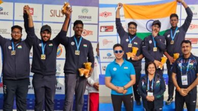 Photo of Indian Trio Wins Gold in Men’s 25m Rapid-Fire Pistol at ISSF Junior World Championship
