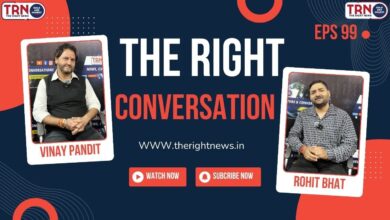 Photo of TRN The Right conversation with Vinay Pandit senior actor. Host: Rohit Bhat
