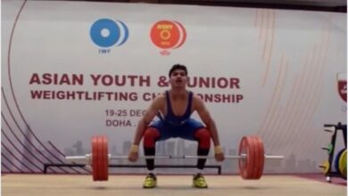 Photo of Sairaj Pardeshi bags one Gold and two Silver medals at Asian Youth and Junior Weightlifting Championships in Doha