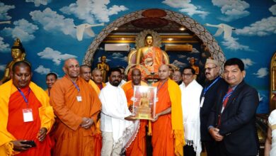 Photo of Sri Lankan President visits World Heritage Mahabodhi Temple in Bihar