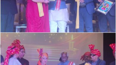 Photo of Renowned media and cultural personalities Bharti Kaul and Suman Bhat honored by Governor of Haryana