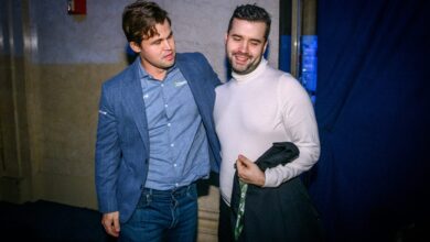 Photo of Magnus Carlsen & Ian Nepomniachtchi share World Blitz Chess Championship title 2024