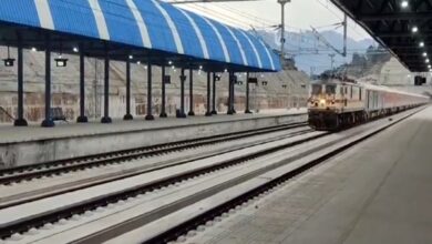 Photo of Final trial run on Katra-Budgam railway track of USBRL completed