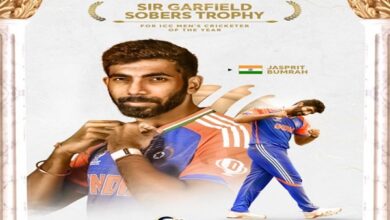 Photo of Jasprit Bumrah wins Sir Garfield Sobers Trophy as ICC men’s cricketer of the year 2024