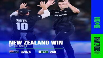 Photo of New Zealand crush Pakistan by 60 runs in ICC Champions Trophy Opener