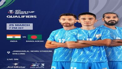 Photo of India to face Bangladesh in crucial AFC Asian Cup 2027 qualifier in Shillong