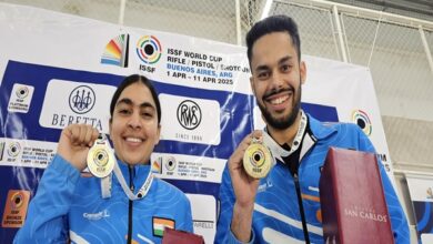Photo of Vijayveer Sidhu, Suruchi Singh strike gold as India tops medal tally at ISSF World Cup