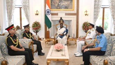 Photo of Military chiefs brief President Murmu on Operation Sindoor