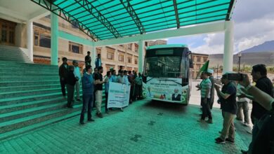 Photo of VKSA Bus flagged off in Kargil to educate 25,000 farmers in 2 week Pro-Kharif campaign
