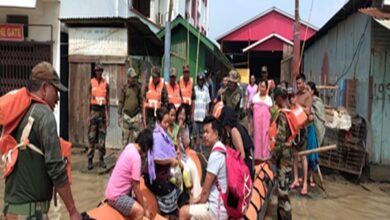 Photo of Assam flood situation improves; over 5.6 lakh affected, 41000 in relief camps