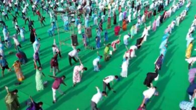 Photo of Thousands participate in state-level Yoga Andhra program in Palnadu
