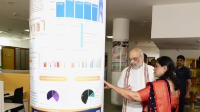 Photo of HM Amit Shah visits Inflib Net Centre in Gandhinagar