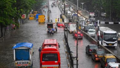 Photo of Mumbai lashed by 200 mm rainfall; train services suspended