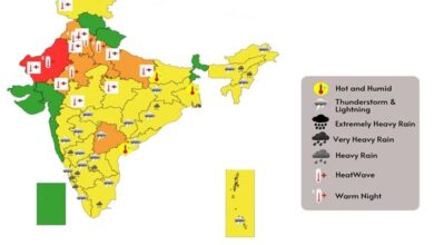 Photo of IMD forecasts heavy rainfall in South, thunderstorms across East-Central India