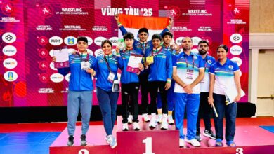 Photo of Indian Women’s team clinch overall title at U17 Asian Wrestling Championships in Vung Tau, Vietnam