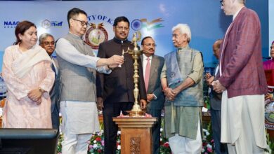 Photo of CJI B.R Gavai, Union Minister Kiren Rijiju Praise Kashmir University for Academic Excellence