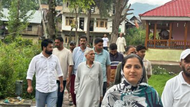 Photo of Nizamuddin Bhat Visits Sharda Temple in Bandipora, Focuses on Pilgrim Facilities, Meets Pandit .