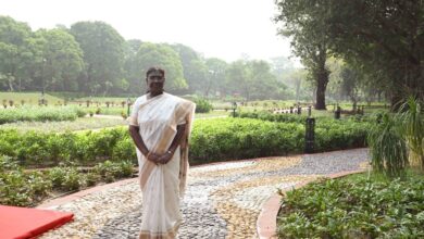 Photo of President Droupadi Murmu Inaugurates Plumeria Garden, Banyan Grove, and Babbling Brook