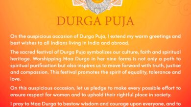 Photo of President Murmu, PM Modi, Union Home Minister Extend Durga Puja Greetings to Citizens in India and Abroad