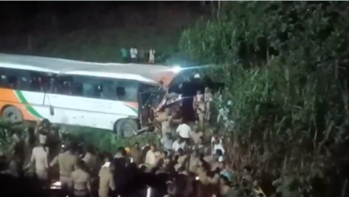 Photo of Lucknow Bus Accident: Vehicle Collides with Tanker, Plunges into 20-Foot Ditch