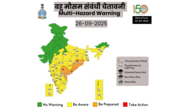 Photo of IMD Issues Orange Alert for Heavy to Very Heavy Rain in Coastal Andhra Pradesh, Odisha, Telangana