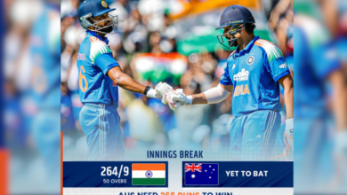 Photo of India Sets 265-Run Target Against Australia in Second ODI at Adelaide